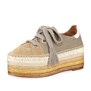 Chloe Qai Platform Espadrille Sneakers Size 41